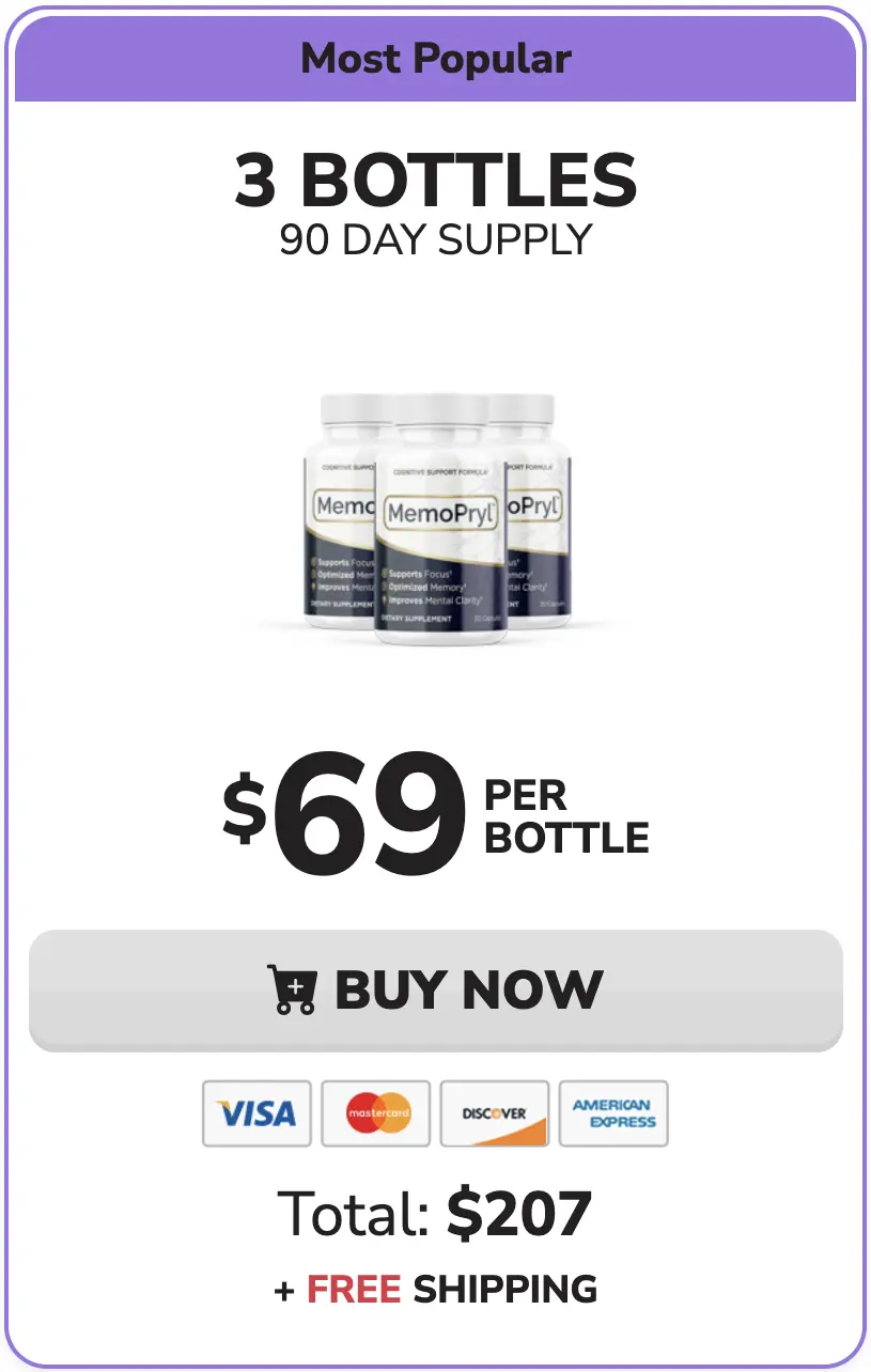 Buy Memopryl 3 Bottles